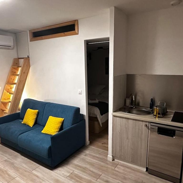 Appartement 2 pieces centre Menton jardin Bioves 4 nuits minimum - Appartement 1 Chambre - 8