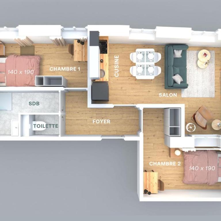 Le Palais Boursier - Cordeliers - Two-Bedroom Apartment - 17