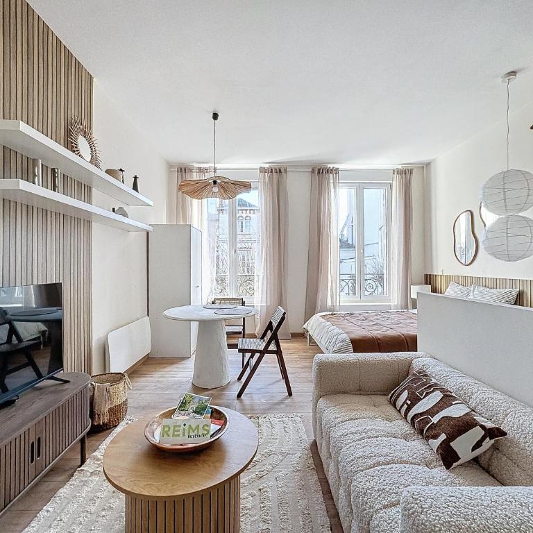 Le Bru t marnais, proche Cathédrale - Appartement 1 Chambre - 1