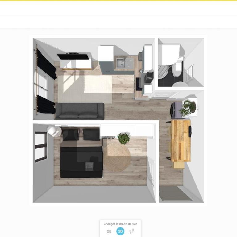 Le 12 - Joli F2 neuf, Mulhouse centre - stationnement gratuit - Apartamento de 1 dormitorio - 25