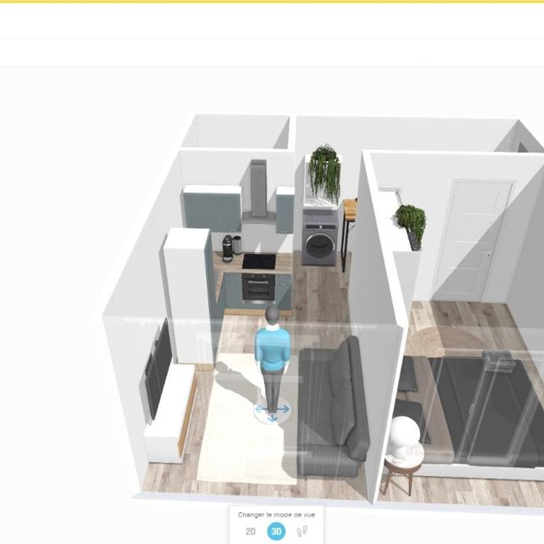 Le 12 - Joli F2 neuf, Mulhouse centre - stationnement gratuit - Apartamento de 1 dormitorio - 26