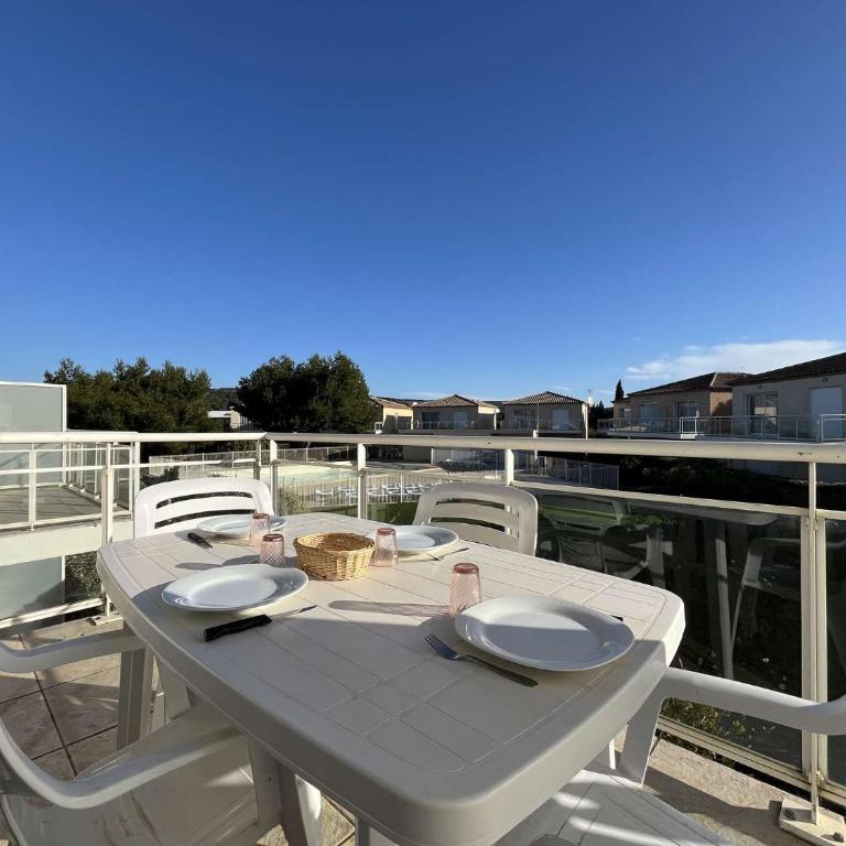 Appartement climatisé avec piscine - Vue Clape GN190-711 - Appartement 1 Chambre - 7