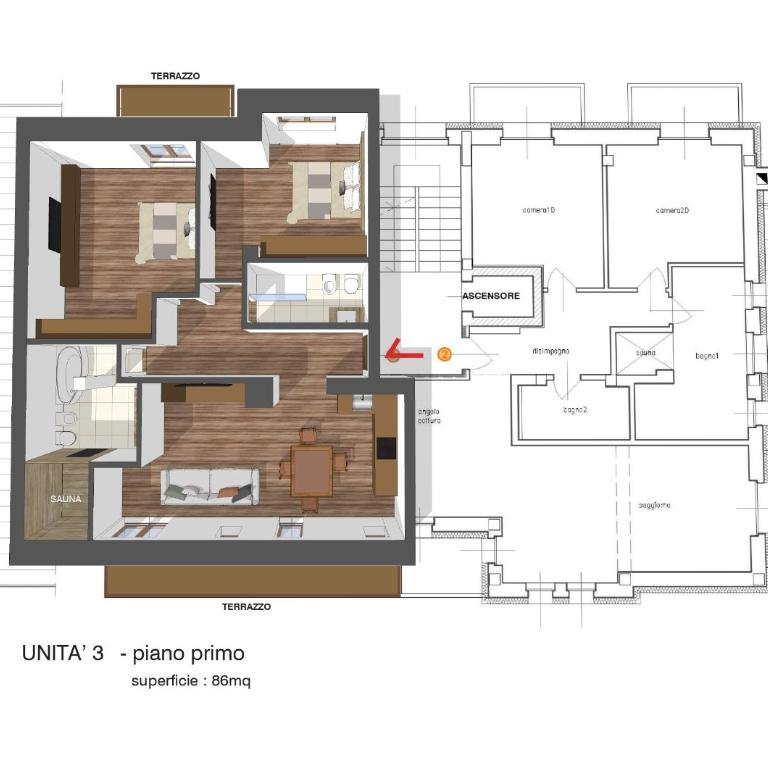 CHALET ARIA Stay Mountain Relax - Appartamento Deluxe con 2 Camere da Letto e Balcone - 17