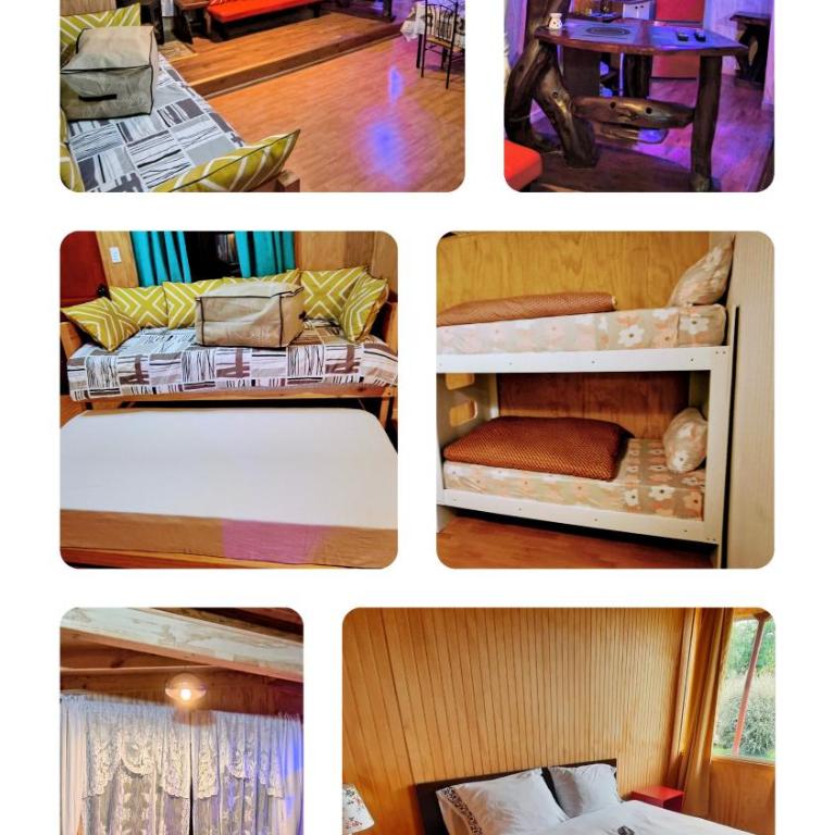 Cabañas entre Volcanes ,10 minutos de Puerto Varas, capacidad hasta 8 personas - Apartamento de 2 dormitorios con vistas al jardín - 5
