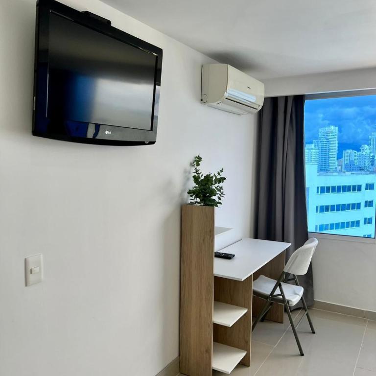 Apartamentos Por dias Laguito Ctg - Habitación Familiar con balcón - 11