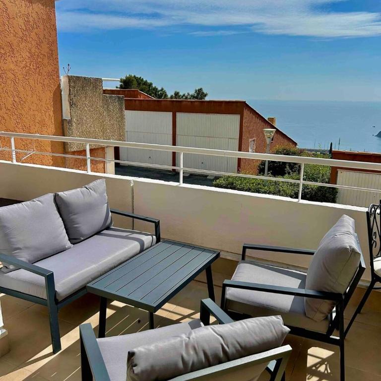 4 pièces vue mer - Mas de la mer - Appartement avec Vue et Balcon - 14