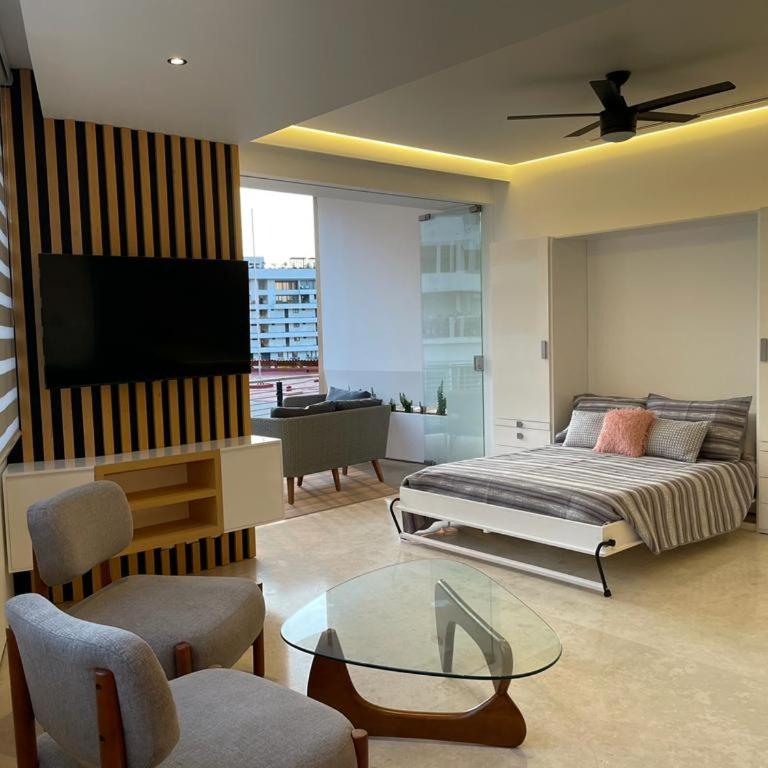 Luxurious Condo Colozza SohoPV 1Bed 2Bath - Apartamento de 1 Dormitorio con balcón y vistas a la ciudad - 19