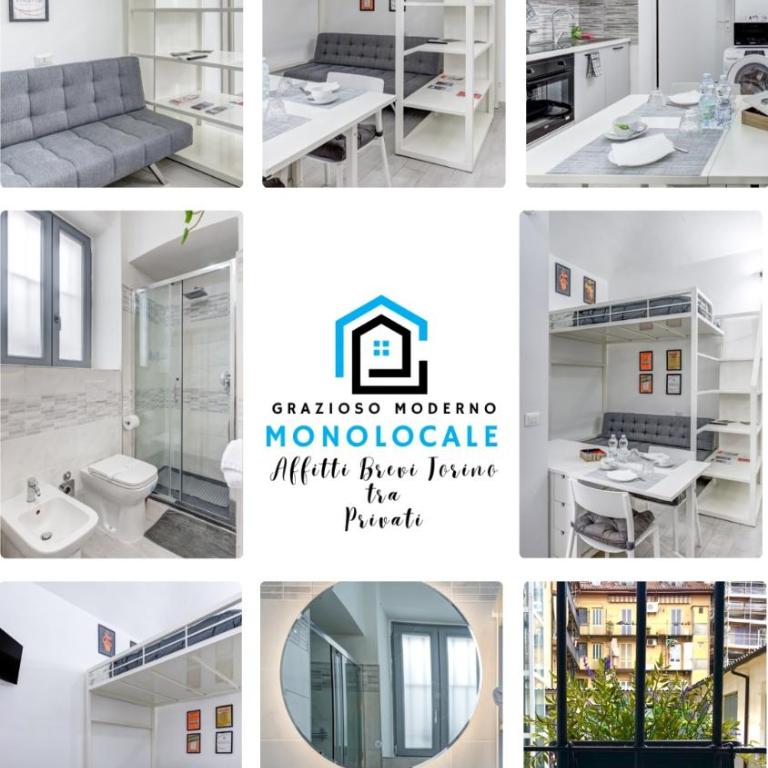 San Donato - Grazioso Moderno Monolocale - 600 m Metro Principi d'Acaja - Appartamento con 1 Camera da Letto - 9