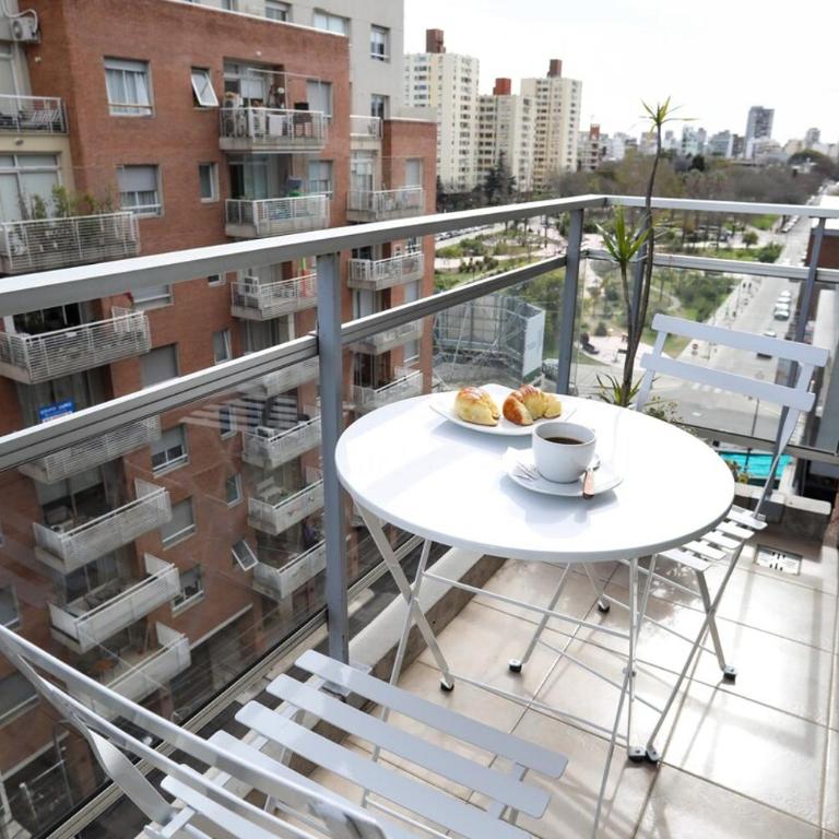 Studio en Palermo Hollywood con balcón y vista a plaza Mafalda - Apartamento de 1 dormitorio - 4