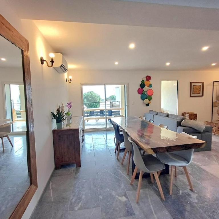 T3, 8 couchages, grande terrasse, vue mer, parking privé - Appartamento con 2 Camere da Letto - 4