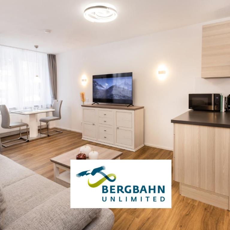 FeWo-Bergromantik mit Sauna, Pool und kostenlosen Sommerbergbahntickets - Apartment mit 1 Schlafzimmer - 1