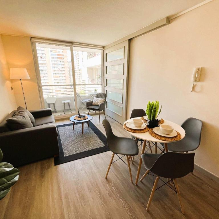 HOM I Depto 1D1B Cercano al Metro Santa IsabelSTGO - Apartamento - 4