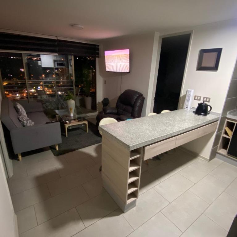 Hermoso Departamento con excelente vista, a pasos de la Quinta Vergara, cercano a Reloj de Flores y Playa Caleta Abarca - Two-Bedroom Apartment with View - 7