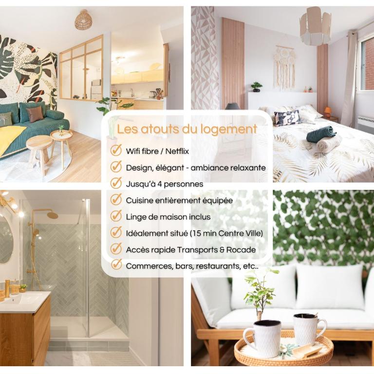 Le Tropical Bali, Appt T2, proche métro et centre ville - Appartamento con 1 Camera da Letto - 2