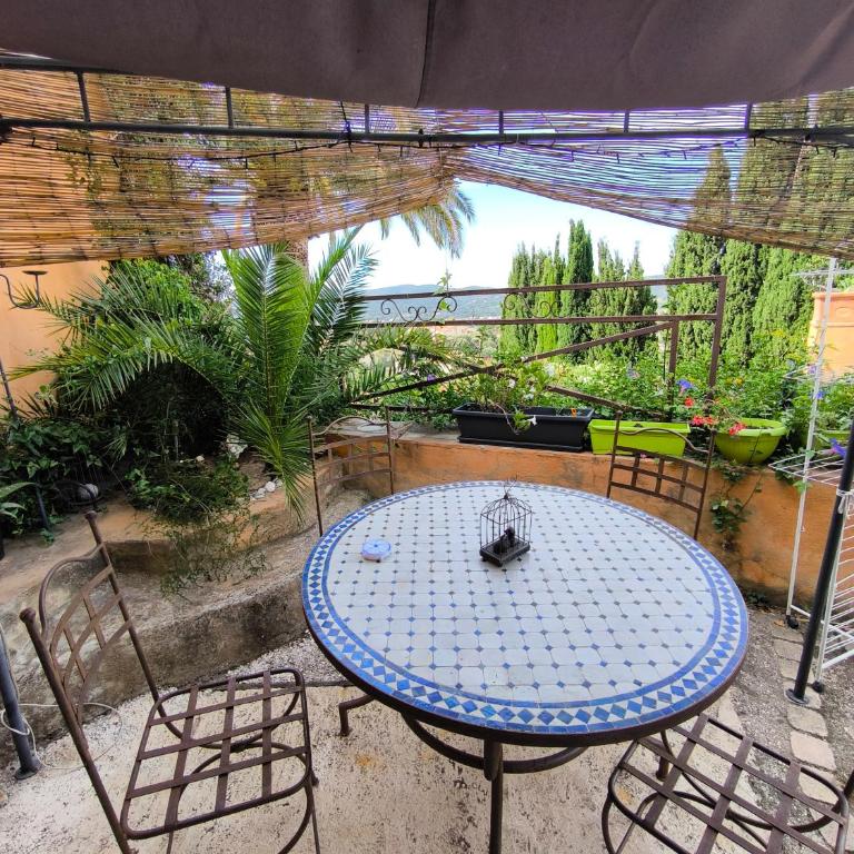 Love-room Discret 40 m2 Bormes les mimosas village avec Terrasse - Apartamento de 1 dormitorio con balcón y vistas al mar - 64