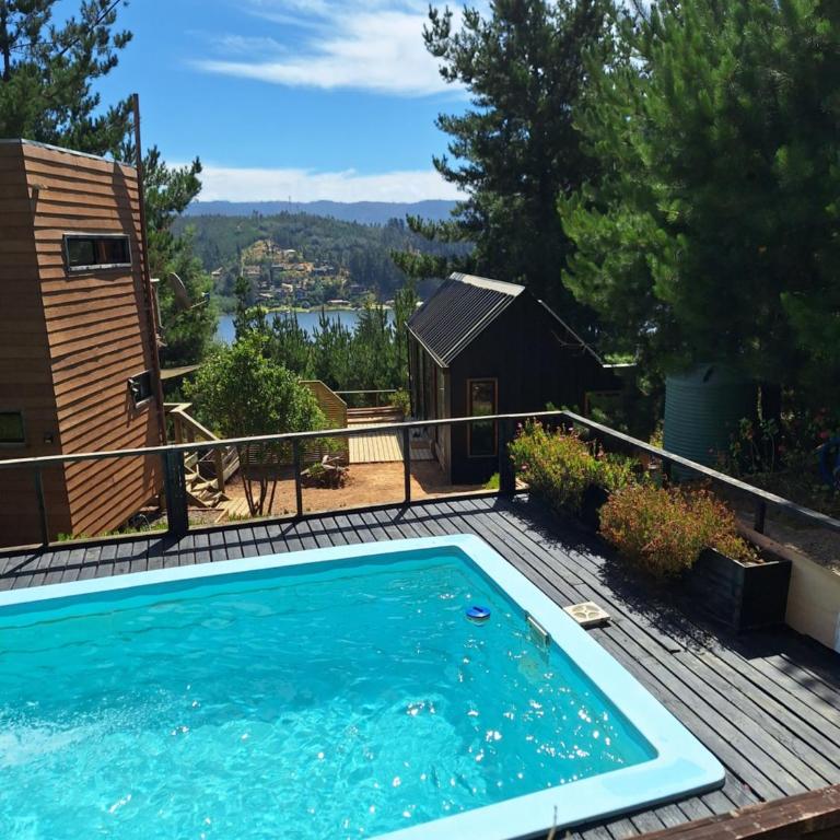 Acuarela minicasas con piscina en Lago Vichuquen - One-Bedroom House - 17