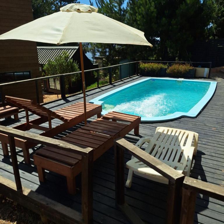 Acuarela minicasas con piscina en Lago Vichuquen - One-Bedroom House - 39