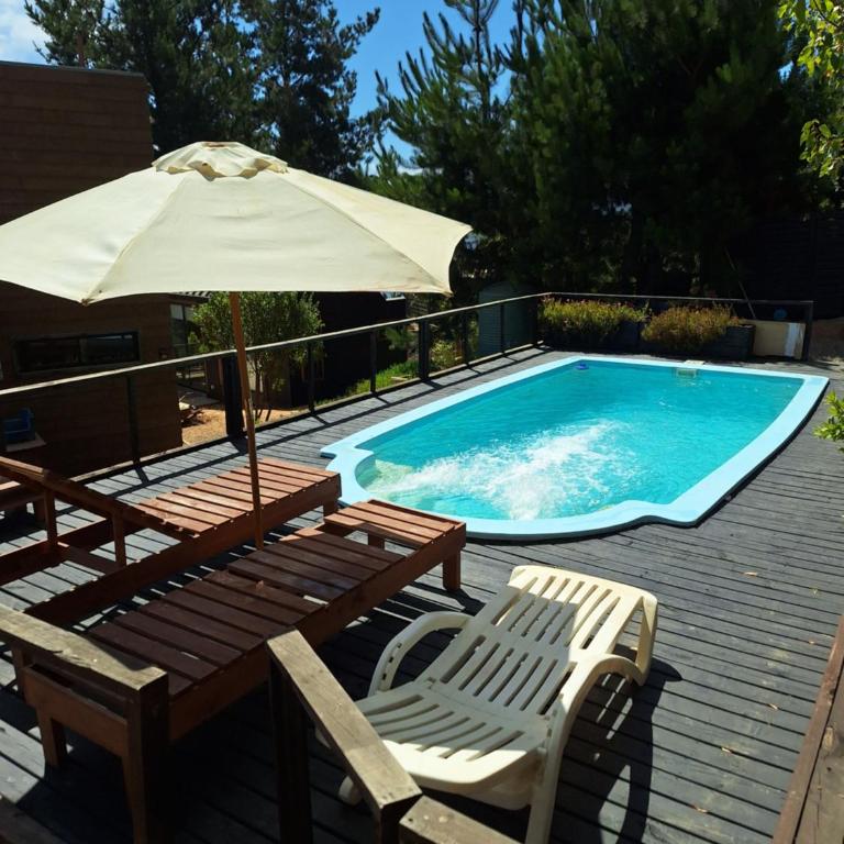 Acuarela minicasas con piscina en Lago Vichuquen - Two-Bedroom House - 35