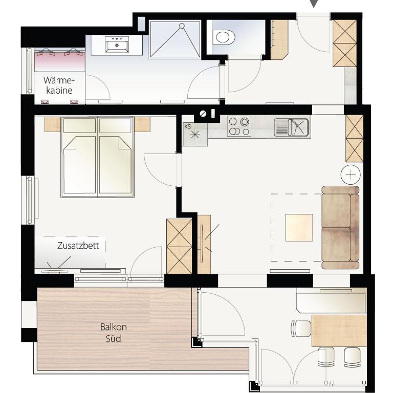Apart Breila - Appartamento con 1 Camera da Letto - 2