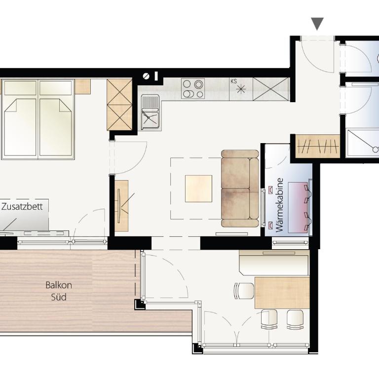 Apart Breila - Appartamento con 1 Camera da Letto - 8