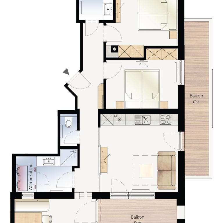 Apart Breila - Appartamento con 2 Camere da Letto - 8