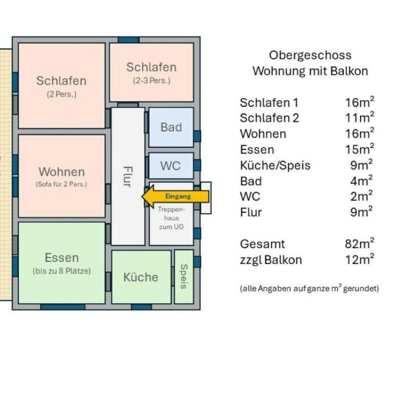 Ferienwohnung Brennseeblick - Apartment mit Balkon - 12