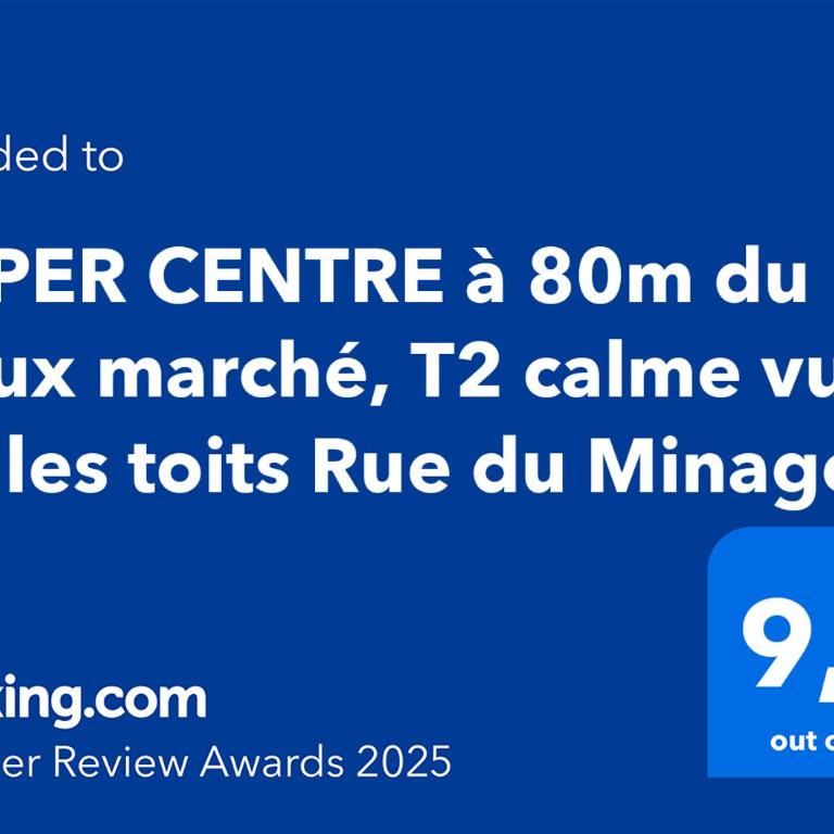 HYPER CENTRE à 80m du marché central, T2 très calme Rue du Minage - Appartement 1 Chambre - 20