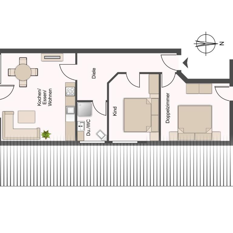 Ferienhof Sinz im Allgäu - Apartment mit 2 Schlafzimmern und Balkon - 1
