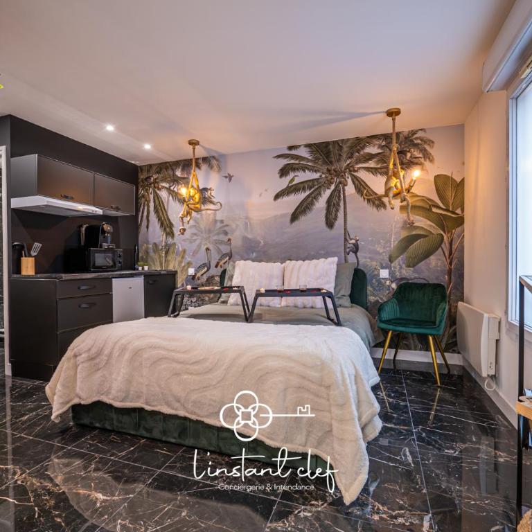 Love au Mans - Sauna, Jacuzzi & Parking privé - Studio Lit Queen-Size de Luxe - 5