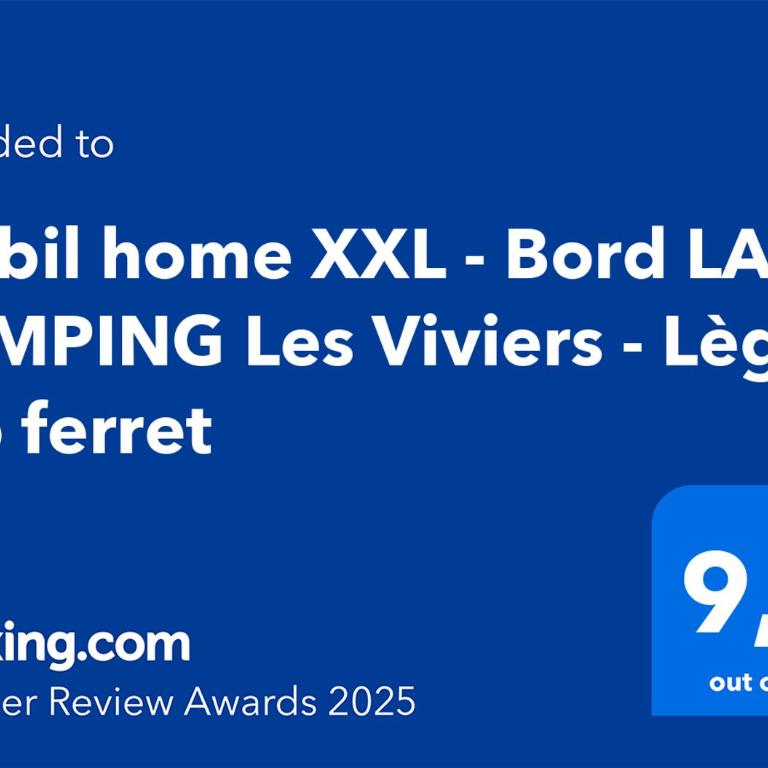 Mobil home XXL - Bord LAC - CAMPING Les Viviers - Lège cap ferret - Mobile Home - 3