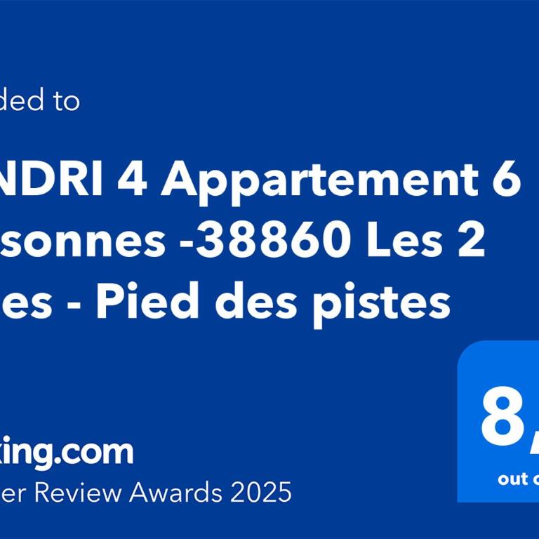 JANDRI 4 Appartement 6 personnes -38860 Les 2 Alpes - Pied des pistes - Apartment mit 1 Schlafzimmer - 11