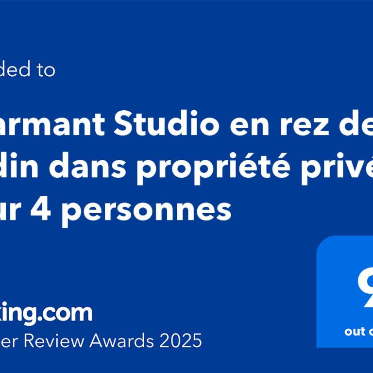 Charmant Studio en rez de jardin dans propriété privé pour 4 personnes - Appartement - Rez-de-Chaussée - 27