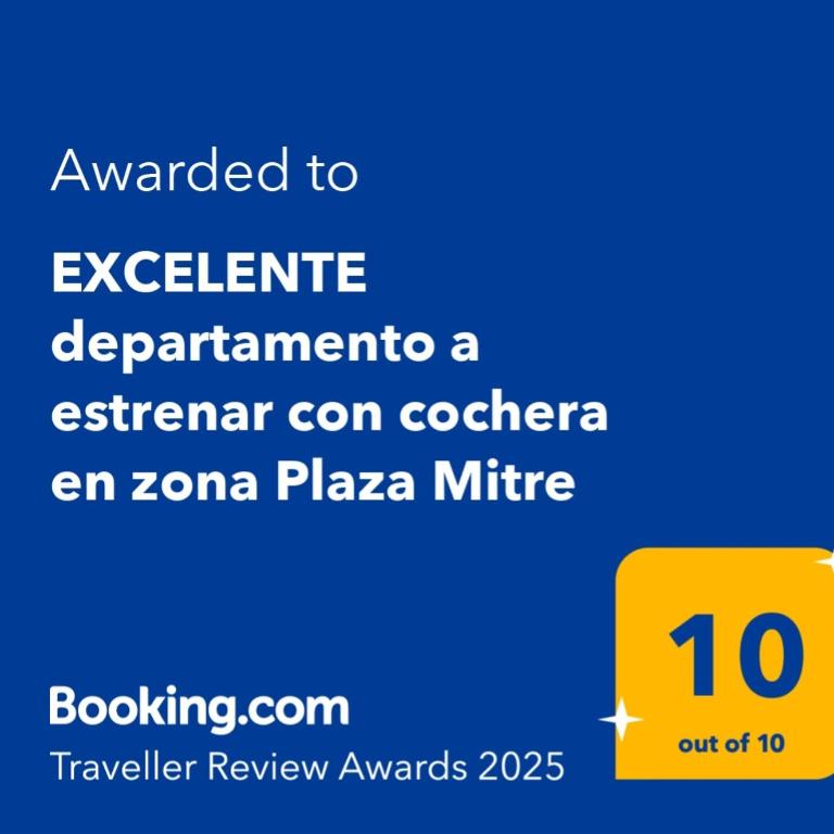 EXCELENTE departamento a estrenar con cochera en zona Plaza Mitre - Apartamento de 1 dormitorio - 2