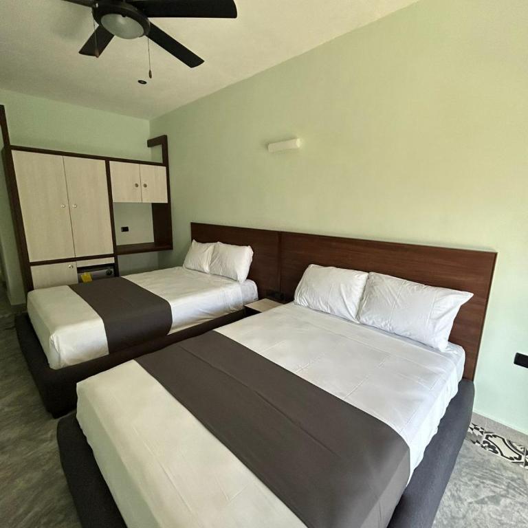 Hotel Mariel Holbox - Habitación Doble con terraza - 2 camas - 6