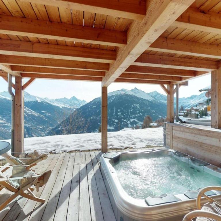 Lush chalet in Heremence with sauna - Superior Chalet - 27