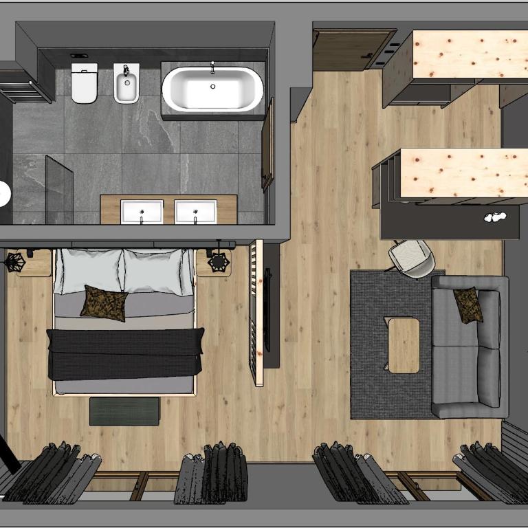 Hotel Tofana Cortina - Suite Queen - 7