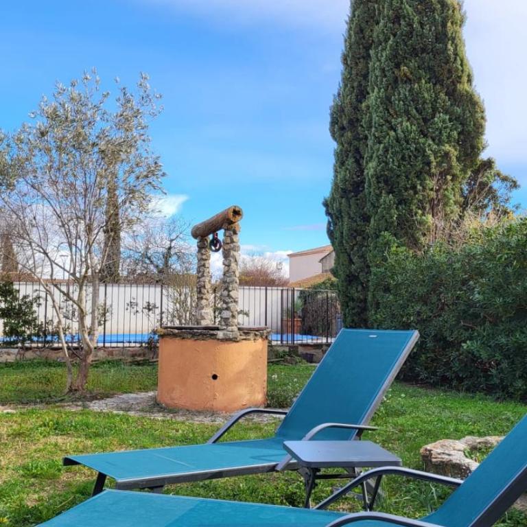 L'Isle de Cœur · Maison 6 pers, piscine & Clim - Maison 3 Chambres - 12