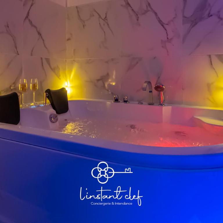 Love au Mans - Sauna, Jacuzzi & Parking privé - Studio Lit Queen-Size de Luxe - 5