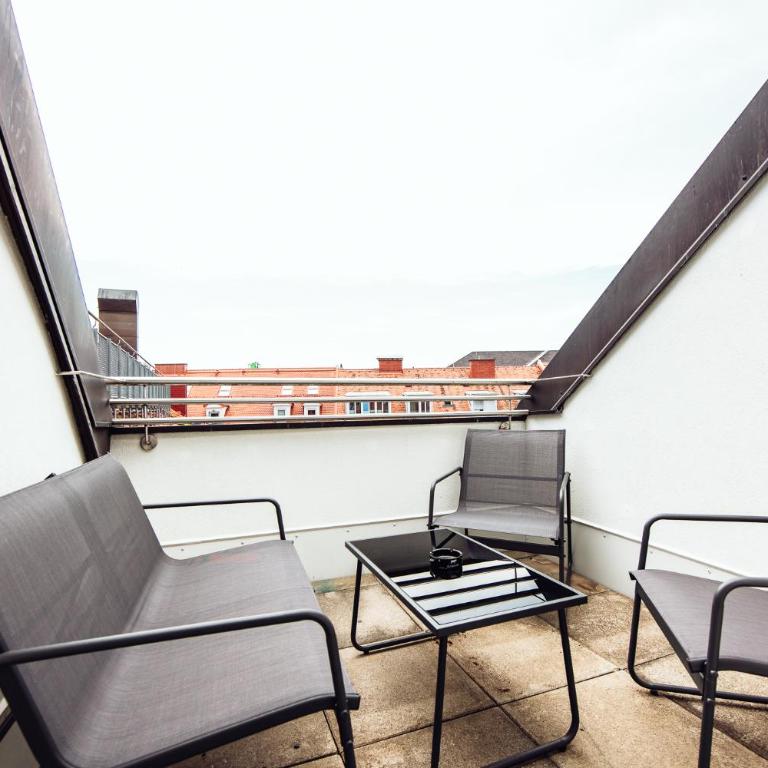 GH Luxury Apartments Graz, Gösser Haus - Apartment mit 2 Schlafzimmern und Terrasse - 5