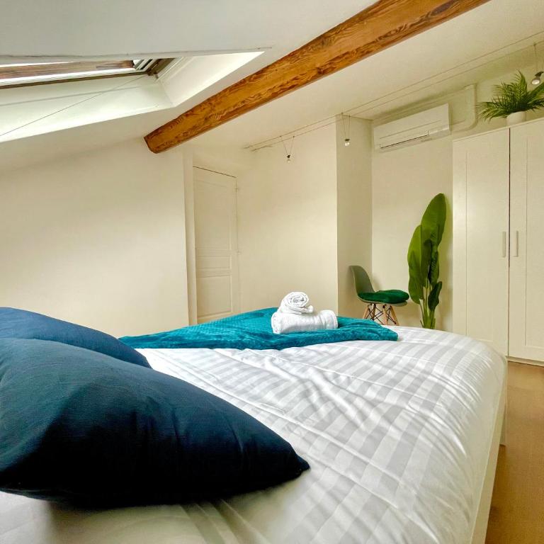 BnGo I Le Spacieux I 6 personnes, Climatisation, Parking gratuit, 3 chambres, 5 lits, Gare PartDieu, Centre de Lyon - Premium Apartment mit 3 Schlafzimmern - 29