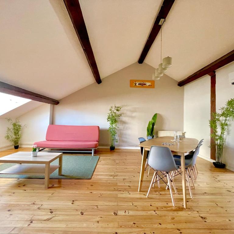 BnGo I Le Spacieux I 6 personnes, Climatisation, Parking gratuit, 3 chambres, 5 lits, Gare PartDieu, Centre de Lyon - Premium Apartment mit 3 Schlafzimmern - 1