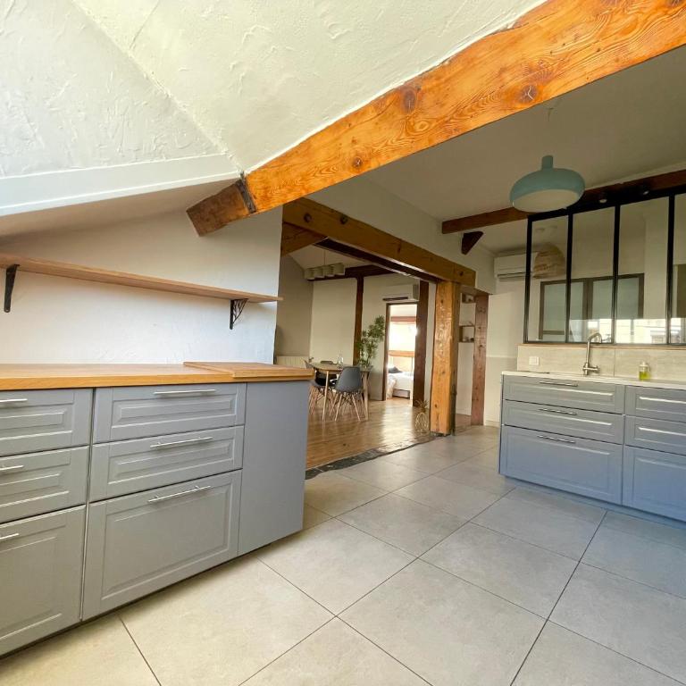 BnGo I Le Spacieux I 6 personnes, Climatisation, Parking gratuit, 3 chambres, 5 lits, Gare PartDieu, Centre de Lyon - Premium Apartment mit 3 Schlafzimmern - 23
