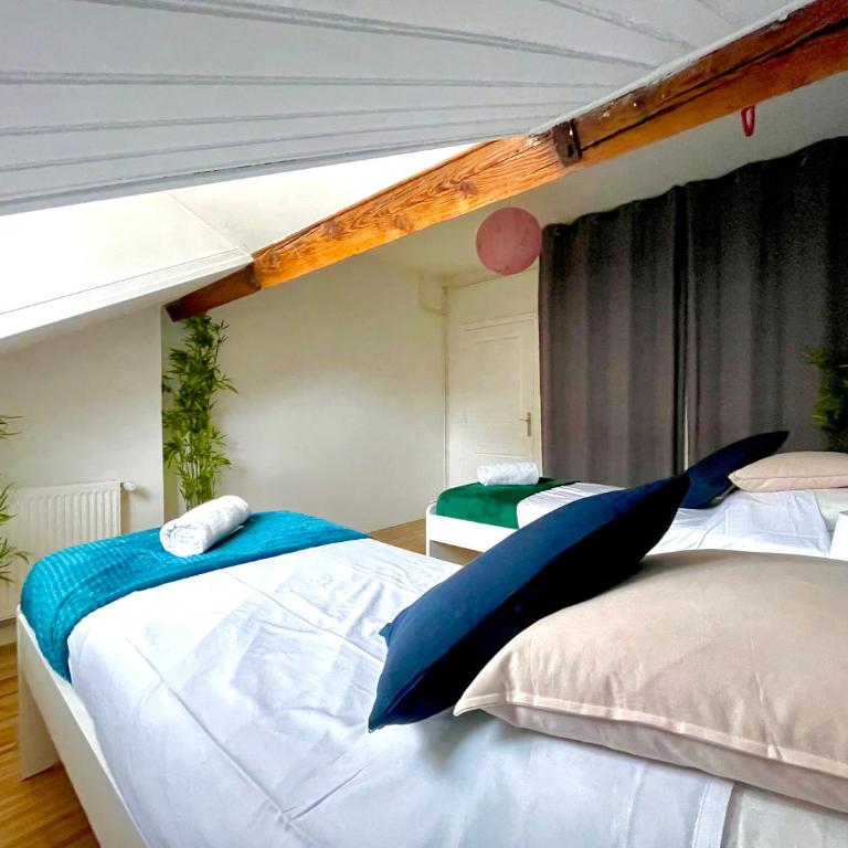 BnGo I Le Spacieux I 6 personnes, Climatisation, Parking gratuit, 3 chambres, 5 lits, Gare PartDieu, Centre de Lyon - Premium Apartment mit 3 Schlafzimmern - 43
