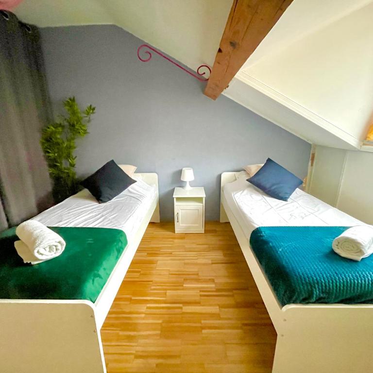 BnGo I Le Spacieux I 6 personnes, Climatisation, Parking gratuit, 3 chambres, 5 lits, Gare PartDieu, Centre de Lyon - Premium Apartment mit 3 Schlafzimmern - 41