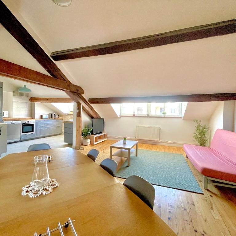 BnGo I Le Spacieux I 6 personnes, Climatisation, Parking gratuit, 3 chambres, 5 lits, Gare PartDieu, Centre de Lyon - Premium Apartment mit 3 Schlafzimmern - 16
