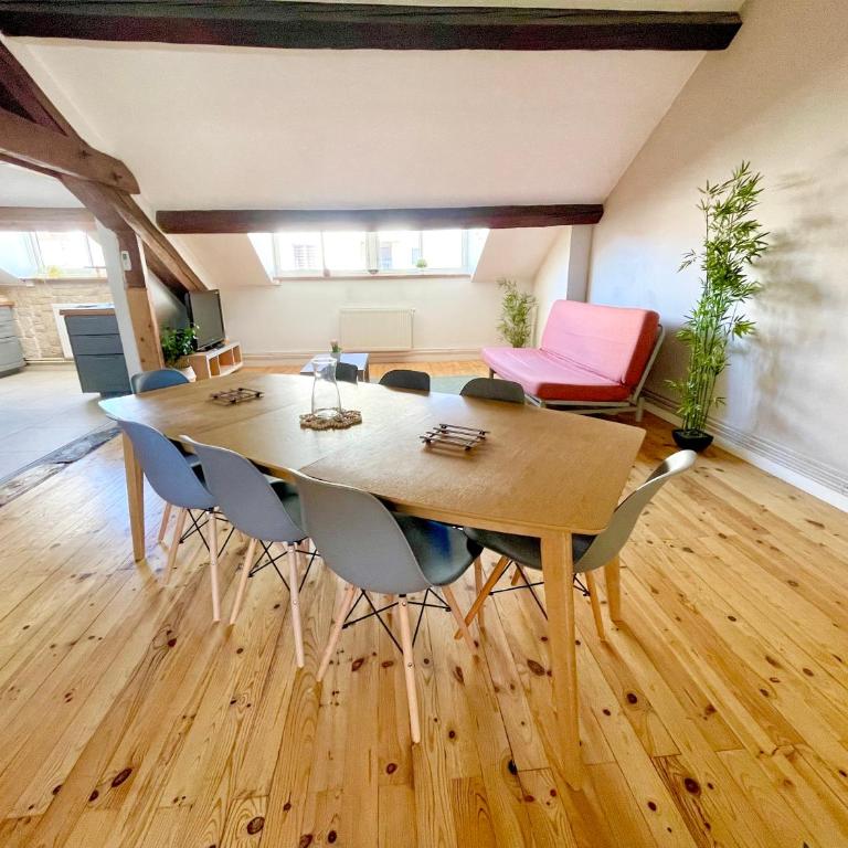 BnGo I Le Spacieux I 6 personnes, Climatisation, Parking gratuit, 3 chambres, 5 lits, Gare PartDieu, Centre de Lyon - Premium Apartment mit 3 Schlafzimmern - 7