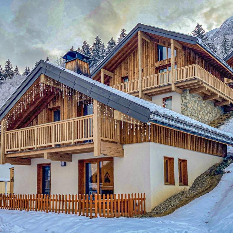 Superbe Chalet Duplex 3* avec Parking et WIFI au Pied des Pistes, Valmorel - Chalet 3 Chambres - 12