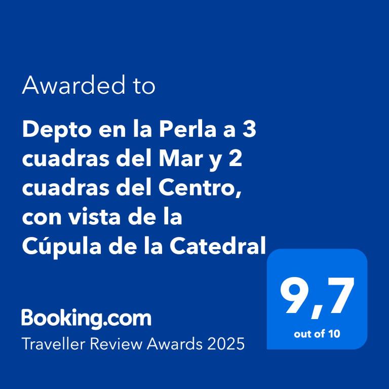 Depto en la Perla a 3 cuadras del Mar y 2 cuadras del Centro, con vista de la Cúpula de la Catedral - One-Bedroom Apartment - 17