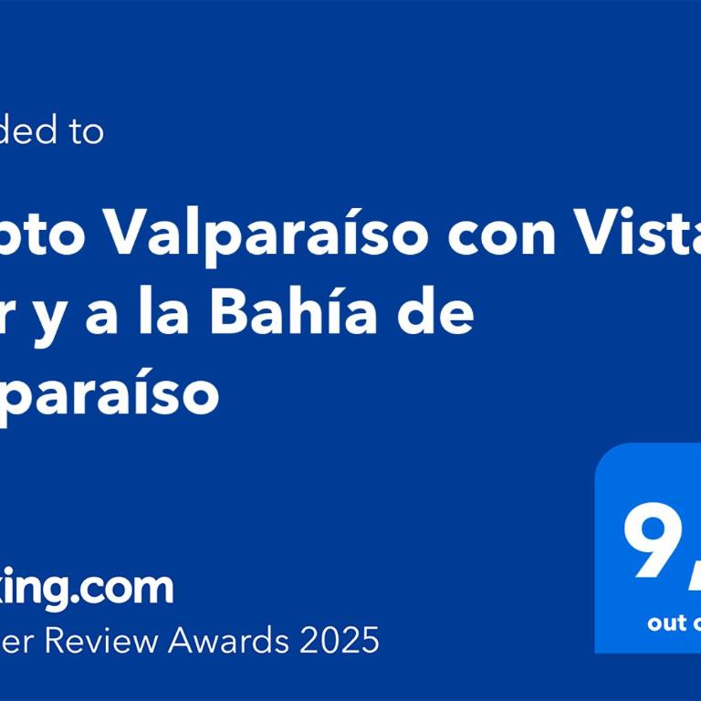 Depto Valparaíso con Vista al Mar y a la Bahía de Valparaíso - Three-Bedroom Apartment - 4