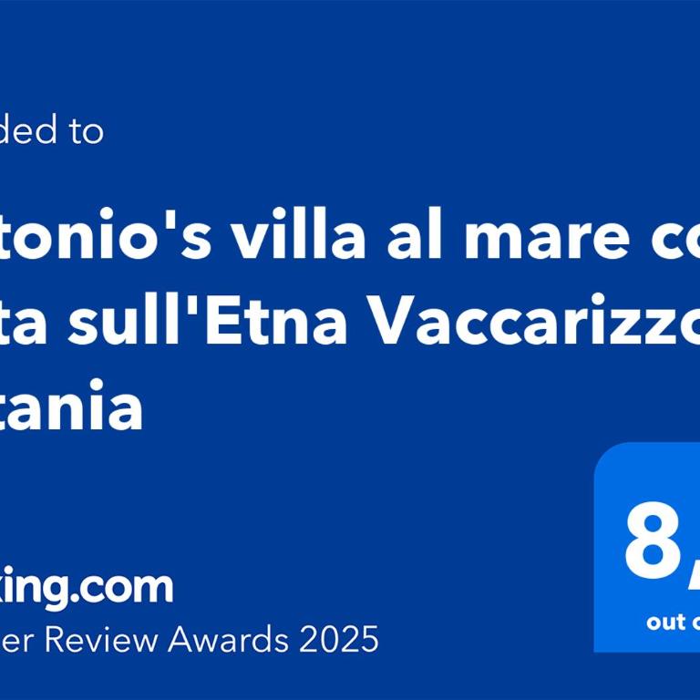 Antonio's villa al mare con vista sull'Etna Vaccarizzo Catania - Vacation Home - 2